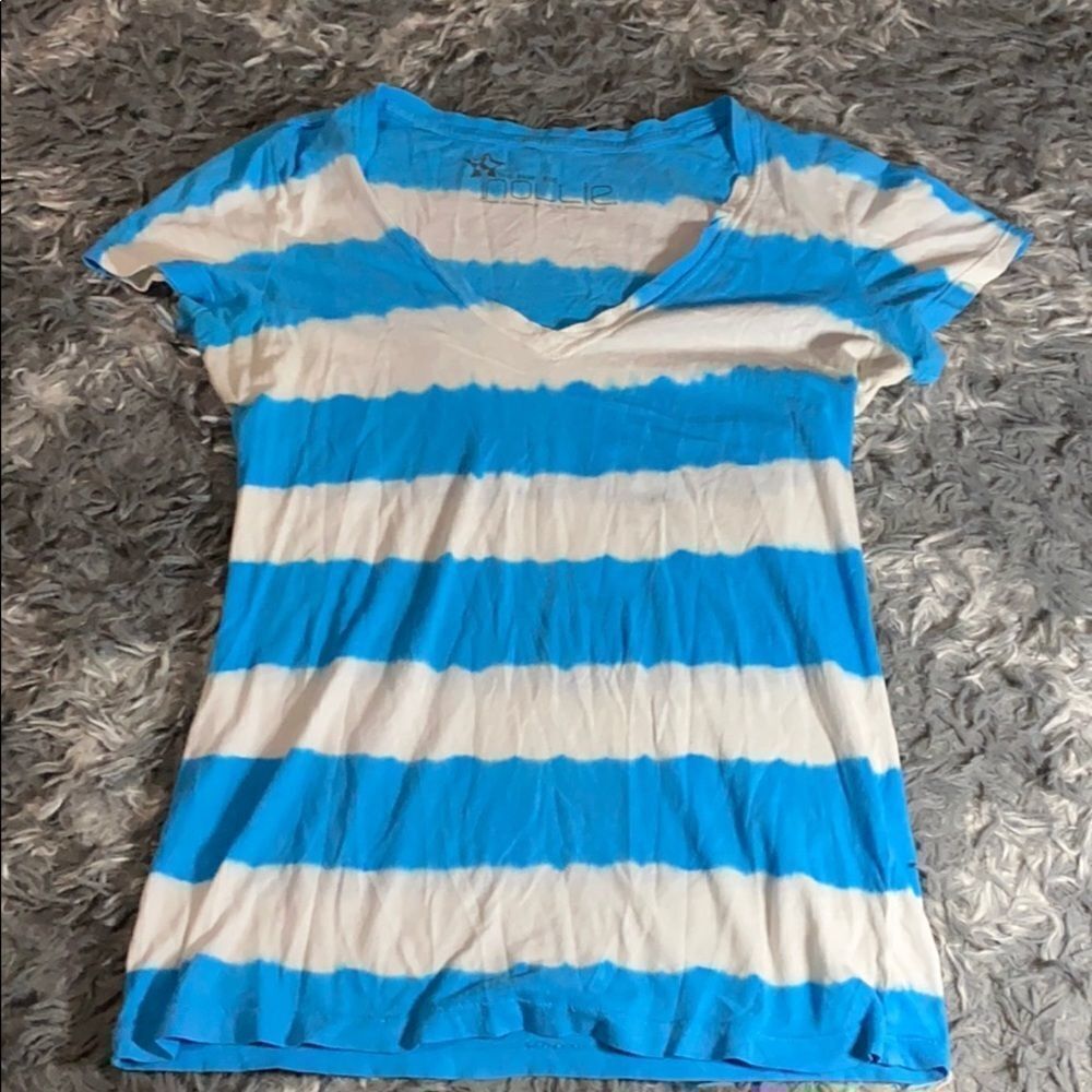 Nollie The basic tee size small tie dye white blue